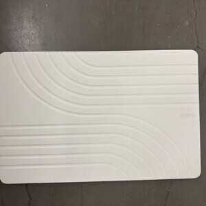 TOSORO Stone Diatomaceous Earth White Bath Mat (23.5 x 15 in) (NEW W/ PACKAGING)